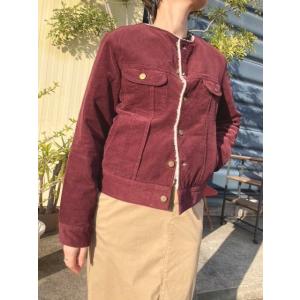 リー ジャケット ボア Lee LT1032-131 NO COLLAR BOA STORM RIDER【BURGUNDY】｜hangarmarket-ladys