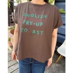 NATURAL LAUNDRY ナチュラルランドリー　30コーマ天竺フライアッププリントTシャツ　7...