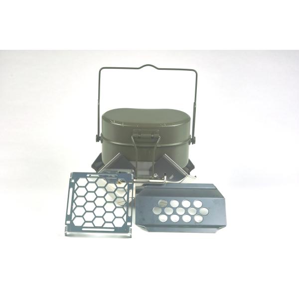 ハンゴーコンロ・回天弐形　焚火三揃(飯ごう２形対応)