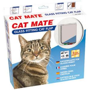 キャットドア PET-MATE CATMATE ガラスフィット4WAYキャットドア ホワイト キャッ...