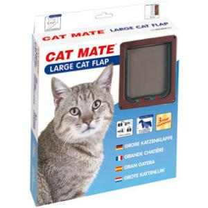 キャットドア PET-MATE CATMATE ラージキャットドア ブラウン キャット フラップ｜hangon