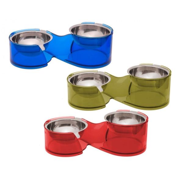 ペット用食器 ドイツKARLIE フードボウル ハイロデュオスーパーボウル レッド