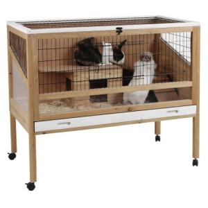 小動物用 ケージ KERBL ケアブル スモールアニマルハッチ インドアデラックス1ストーリー うさぎ ケージ おしゃれ