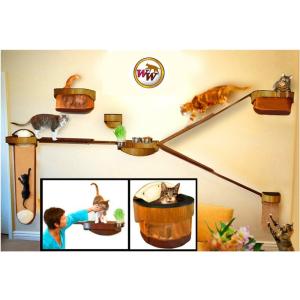 キャットタワー 据え置き メイドインUSAの壁...の詳細画像5