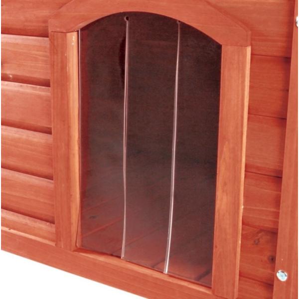 犬小屋 ドイツTRIXIE 新発売 フラットルーフ専用ビニールドアS-Mサイズ 犬小屋 犬小屋 屋外...