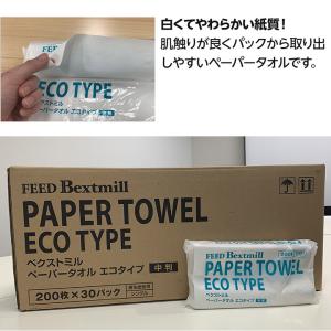 ペーパータオル エコタイプ 中判 200枚入 ...の詳細画像1