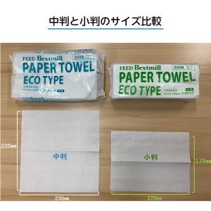 ペーパータオル エコタイプ 中判 200枚入 ...の詳細画像2