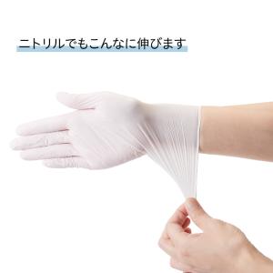 ニトリル手袋 100枚 FEEDベーシックグロ...の詳細画像2