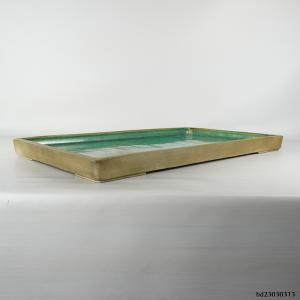 【中古】水盤 鴻陽造 長辺 約61.5cm 長...の詳細画像2