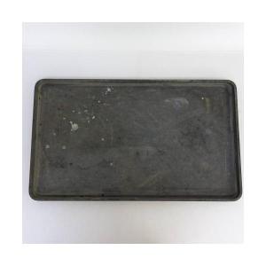 中古】水盤 銅水盤 大型 長辺 約61cm 楕円 小判 銅盤 鉢 水石