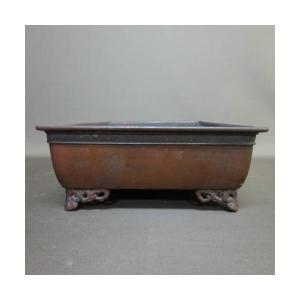 【中古】水盤 銅水盤 大型 長辺 約45cm ...の詳細画像3