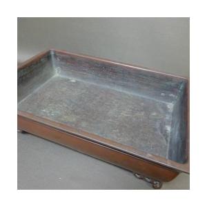 【中古】水盤 銅水盤 大型 長辺 約45cm ...の詳細画像5