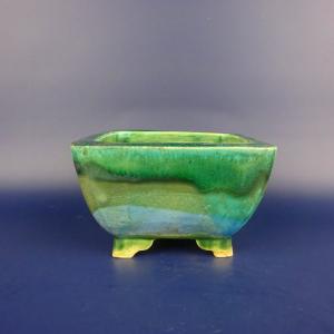 盆栽　鉢　緑巳斉春松　四三四号　在位五拾周年記念　幅31cm 植木鉢【禄巳斉春松】手作り切立長角盆栽鉢（白）13号 : ヤマコー畑岡