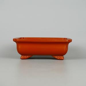 盆栽鉢 植木鉢 バーゲン 「烏泥外縁下紐丸鉢」 陶器 古渡 中国宜興 20