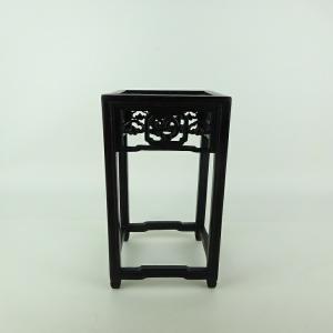 中古】花台 根卓 高さ 約 22.5cm 飾台 置き物台 花飾 木製 小品卓 盆栽