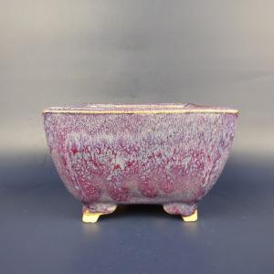 角山窯幸峰浮彫龍文長方鉢 第17回現代小鉢作家展「泥物の部」銀賞受賞