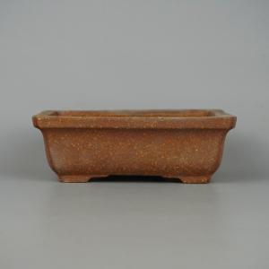 盆栽鉢】 時代鉢 古瀬戸 青磁長方鉢（左右19.5cm 無傷）いよじ園