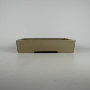 中古】 盆栽鉢 常滑 中野 行山 大型 長辺 約41cm 長方鉢 泥物 現品