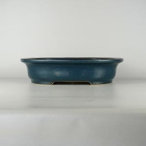 白交趾外縁下紐楕円鉢〔陶元交趾〕 : 盆栽彩都ヤフー店 - 通販 - Yahoo