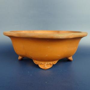 信楽焼 植木鉢 生子懸崖鉢 10号（直径31.5cm 高さ33cm） 【送料無料