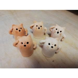 開運　ねこはにわ　猫埴輪　　踊るはにわタイプ