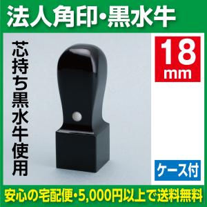 オランダ水牛純色 天角18.0mm 21.0mm 24.0mm 印鑑いんかん はんこ 法人