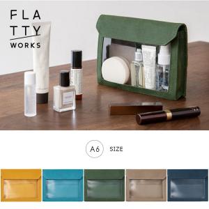 KING JIM キングジム フラッティ ワークス 全5色 5460 小物入れ 収納ケース ポーチ バッグインバッグ