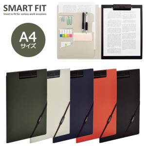 LIHIT LAB リヒトラブ　SMART FIT クリップファイル A4 5カラー F-7560 クリップボード バインダー｜hanko-king