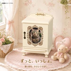 猫脚仏壇 スライド扉タイプ&骨壺・陶器仏具セッ...の詳細画像3