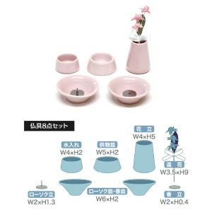 メモリアルBOX(E)&仏具セット ピンク ペ...の詳細画像2