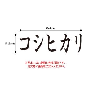 シヤチハタ 角型印 お米銘柄表示用スタンプ キ...の詳細画像2