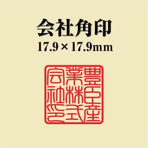 会社角印 18mm シャチハタ 式 会社印 法人印 社印 オーダー スタンプ はんこ ハンコ 判子 ...