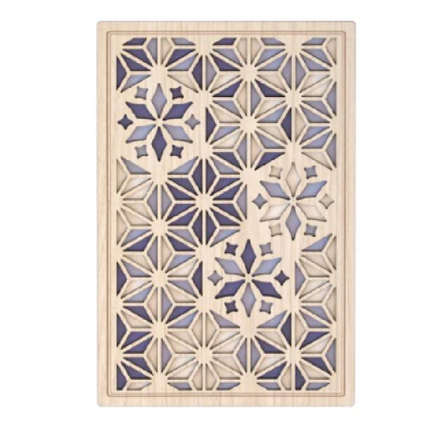 御朱印帳 雪華 せっか 木製 24129CSE クルーシャル B6変型判 120×180mm 36ペ...