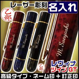 名入れ レヴィナツインGT ネーム印 訂正印 ツインネーム 送料無料 印鑑 はんこ ハンコ ネーム印鑑 浸透印 判子 ツイン 名前印鑑