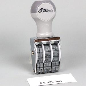 シャイニー 回転式ゴム印 日付印 ゴム印 D-...の詳細画像1