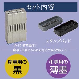 慶弔金額スタンプ 『算用数字セット』 慶弔袋金...の詳細画像2