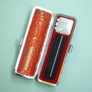 実印 天然黒水牛 印鑑ケース付 16.5mm 印...の商品画像