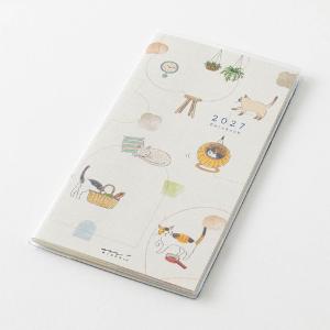ミドリ ポケットダイアリー 『スリム・ネコ柄・...の詳細画像2