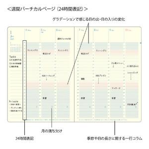 ミドリ 日の長さを感じる手帳 『B6・紺・22...の詳細画像4