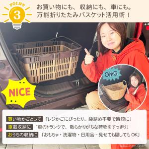 サンコー 折りたたみバスケット 折り畳み たた...の詳細画像3