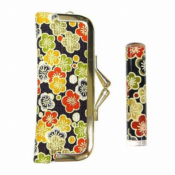 印鑑 はんこ おしゃれはんこ 12mm　和紙柄はんこ ケースセット SORW80  実印 銀行印 認...