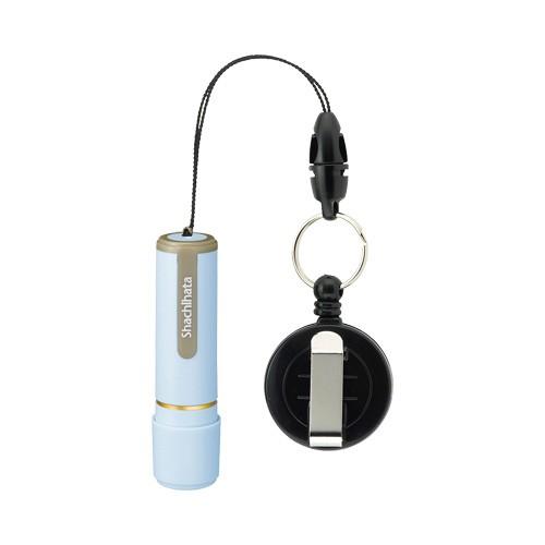 shachihata ネーム9別注品 ペールブルー リールコード付スタンプ はんこ 11,000円以...