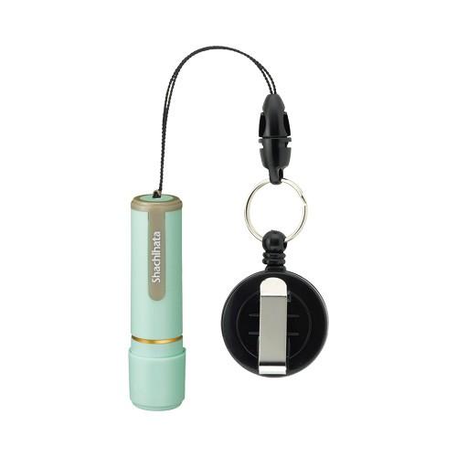 shachihata ネーム9別注品 ペールグリーン リールコード付スタンプ はんこ 11,000円...