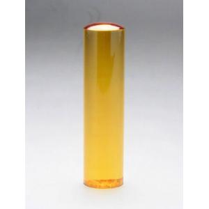 認め印 黄水晶印鑑(シトリントパーズ)15ミリ 爆買の商品画像