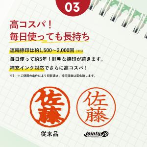 印鑑 はんこ ネーム印 キャップレス ジョイン...の詳細画像5