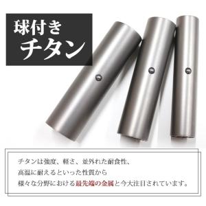 印鑑 はんこ チタン印鑑 1本単品 アタリ付 ...の詳細画像1
