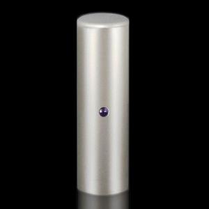 印鑑 はんこ ジュエリーチタン印鑑 アメジスト付(13.5mm) 実印 銀行印 認印 印鑑 ハンコ いんかん 就職祝い 印鑑セット 送料無料