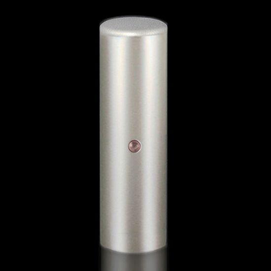 印鑑 はんこ ジュエリーチタン印鑑 ローズクォーツ付(18.0mm) 実印 銀行印 認印 印鑑 ハン...