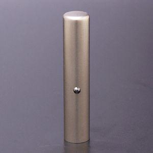 印鑑 はんこ チタン印鑑 認め印 ジュエルズチタンプラス ブラックダイヤ 12mm 黒印鑑ケース（ブ...