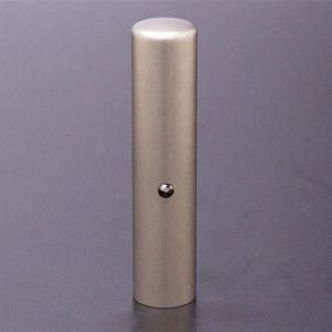 印鑑 はんこ チタン印鑑 認め印 ジュエルズチタンプラス ブラックダイヤ 13.5mm 黒印鑑ケース...